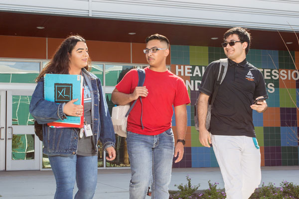 Image of students walking the STC campus.