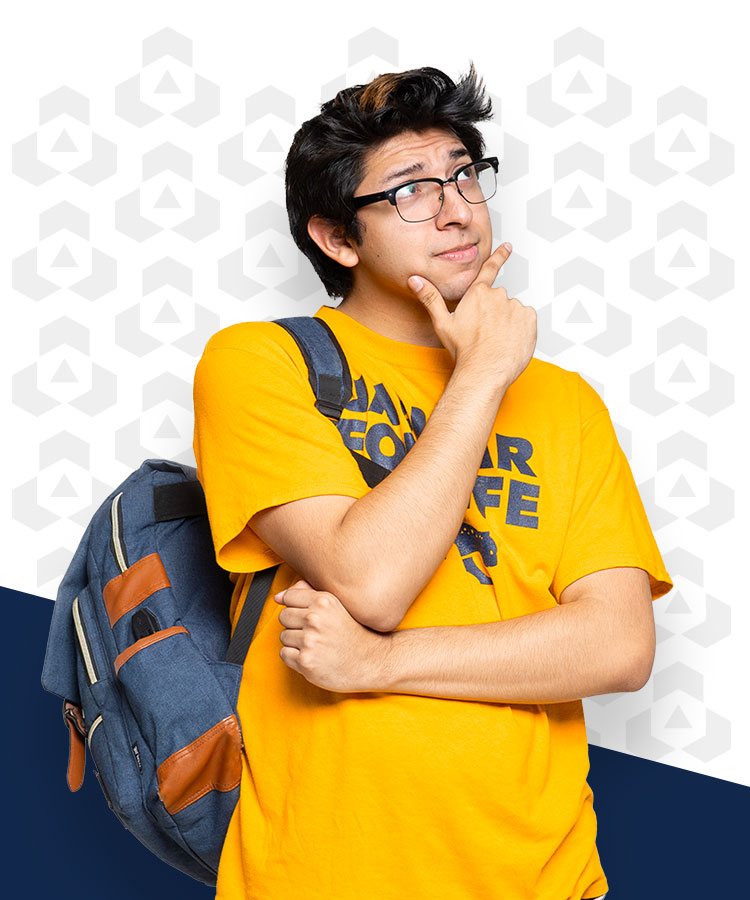 thinking student